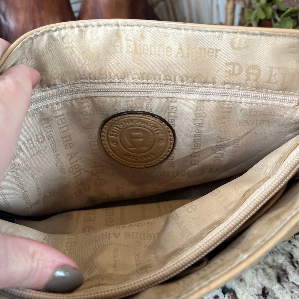 Aigner Front Flap Crossbody Bag - Picture 10 of 15